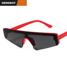 Load image into Gallery viewer, Europe And America Sunglasses Men Unique One Piece Lenses Sport Sunglasses Half Frame Sunglasses Web Star Show