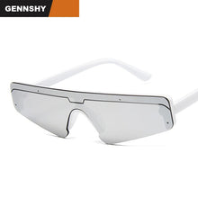 Load image into Gallery viewer, Europe And America Sunglasses Men Unique One Piece Lenses Sport Sunglasses Half Frame Sunglasses Web Star Show