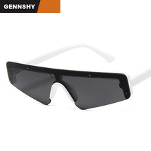 Load image into Gallery viewer, Europe And America Sunglasses Men Unique One Piece Lenses Sport Sunglasses Half Frame Sunglasses Web Star Show
