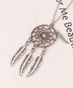Europe And The United States New Fashion Accessories Jewelry Dream Catcher Leather Pendant Necklace Gift For Women Necklace