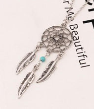 Carica l&#39;immagine nel visualizzatore di Gallery, Europe And The United States New Fashion Accessories Jewelry Dream Catcher Leather Pendant Necklace Gift For Women Necklace