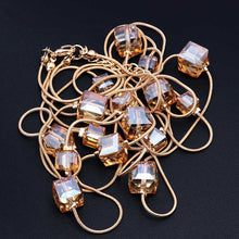 Load image into Gallery viewer, Europe Fashion Crystal Jewelry Accessories, Austrian Crystal Bead Long Necklace Sweater Chain Necklaces &amp; Pendants For Women