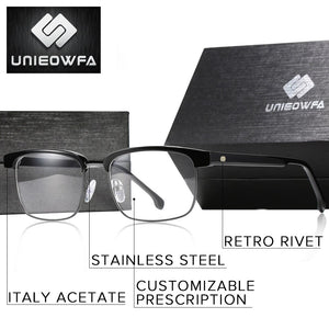 Europe High end Italy Acetate Optical Eyeglasses Frame Retro Optical Prescription Glasses Frame Men Myopia Clear Eyewear Frame