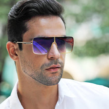 Load image into Gallery viewer, European And American Metal Large Square Body Sunglasses Men&#39;s Classic Retro Sunglasses Personalized Driving Glasses