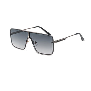 European And American Metal Large Square Body Sunglasses Men's Classic Retro Sunglasses Personalized Driving Glasses