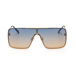 European And American Metal Large Square Body Sunglasses Men's Classic Retro Sunglasses Personalized Driving Glasses