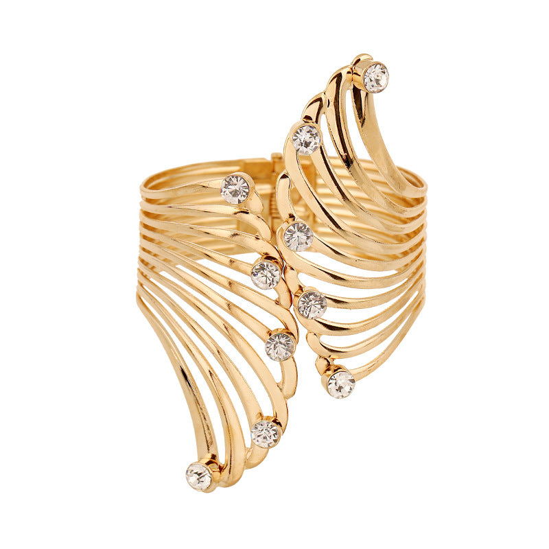 European New Fashion Jewelry Design Crystal Bangle for Women Birthd Anniversary Commemorate Fine Gifts Accessory