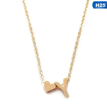 Load image into Gallery viewer, European Style Fashion 26 Letters Love Heart Pendant Necklace For Women Chain Choker Necklace Lover&#39;s Jewelry Gift