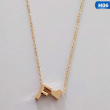 Load image into Gallery viewer, European Style Fashion 26 Letters Love Heart Pendant Necklace For Women Chain Choker Necklace Lover&#39;s Jewelry Gift