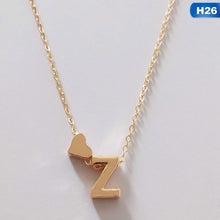 Load image into Gallery viewer, European Style Fashion 26 Letters Love Heart Pendant Necklace For Women Chain Choker Necklace Lover&#39;s Jewelry Gift