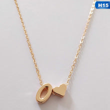 Load image into Gallery viewer, European Style Fashion 26 Letters Love Heart Pendant Necklace For Women Chain Choker Necklace Lover&#39;s Jewelry Gift