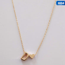 Load image into Gallery viewer, European Style Fashion 26 Letters Love Heart Pendant Necklace For Women Chain Choker Necklace Lover&#39;s Jewelry Gift