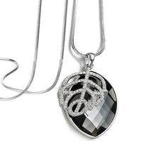 Load image into Gallery viewer, European and American New fashion Golden Hollow Geometric Big Crystal Stone Pendant Necklace Fine Jewelry for women personality