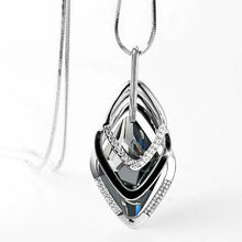 Load image into Gallery viewer, European and American New fashion Golden Hollow Geometric Big Crystal Stone Pendant Necklace Fine Jewelry for women personality