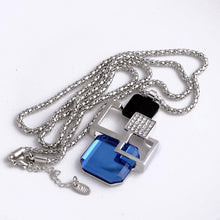 Load image into Gallery viewer, European and American New fashion Golden Hollow Geometric Big Crystal Stone Pendant Necklace Fine Jewelry for women personality