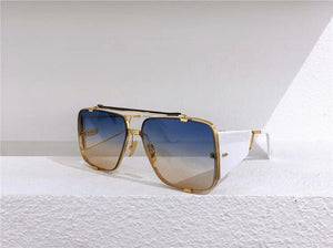 European and American sunglasses men and women square frame retro sunglasses big frame punk style sunglasses