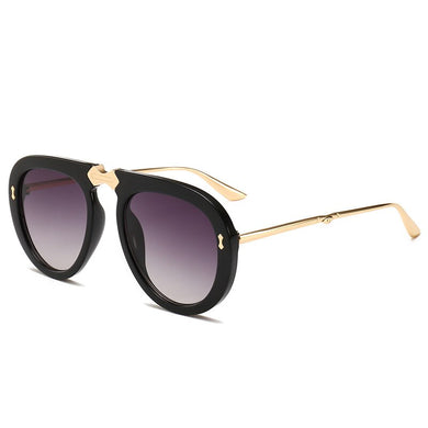 European and American sunglasses Korean street photography retro square big frame sunglasses