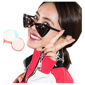 European and American personality sunglasses trend irregular triangle cat eye sunglasses