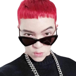 European and American personality sunglasses trend irregular triangle cat eye sunglasses
