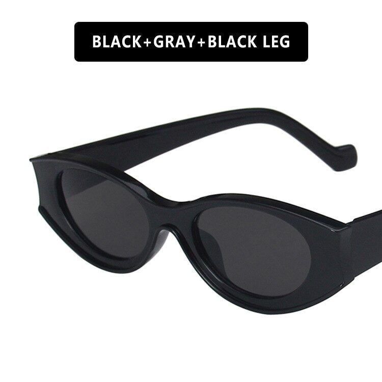European and American oval sunglasses 2023 European and American catwalk trend personality sunglasses retro sunglasses