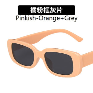 European and American small frame sunglasses simple square  sunglasses  punk street shoot  show glasses