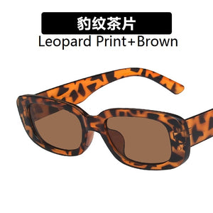 European and American small frame sunglasses simple square  sunglasses  punk street shoot  show glasses