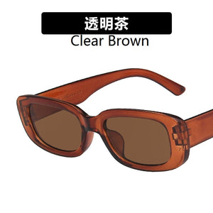 European and American small frame sunglasses simple square  sunglasses  punk street shoot  show glasses