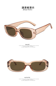 European and American small frame sunglasses simple square  sunglasses  punk street shoot  show glasses