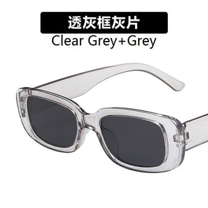 European and American small frame sunglasses simple square  sunglasses  punk street shoot  show glasses