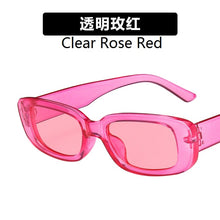 Load image into Gallery viewer, European and American small frame sunglasses simple square  sunglasses  punk street shoot  show glasses