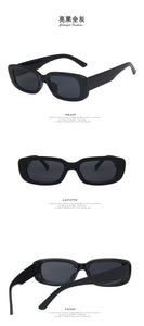 European and American small frame sunglasses simple square  sunglasses  punk street shoot  show glasses