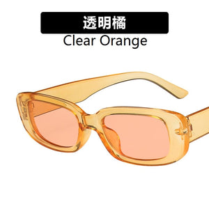 European and American small frame sunglasses simple square  sunglasses  punk street shoot  show glasses