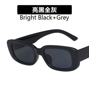 European and American small frame sunglasses simple square  sunglasses  punk street shoot  show glasses