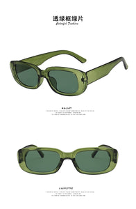 European and American small frame sunglasses simple square  sunglasses  punk street shoot  show glasses
