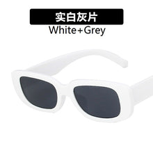 Load image into Gallery viewer, European and American small frame sunglasses simple square  sunglasses  punk street shoot  show glasses