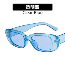 Load image into Gallery viewer, European and American small frame sunglasses simple square  sunglasses  punk street shoot  show glasses