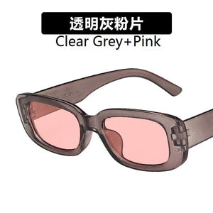 European and American small frame sunglasses simple square  sunglasses  punk street shoot  show glasses