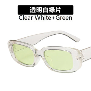 European and American small frame sunglasses simple square  sunglasses  punk street shoot  show glasses