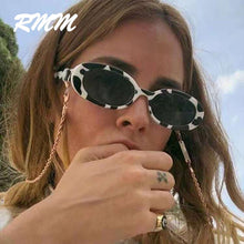 Load image into Gallery viewer, European uisex oval cow color RETRO SUNGLASSES small frame INS style personality hot-selling Sunglasses
