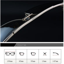 Load image into Gallery viewer, Evove 150mm Oversized Sunglasses Men Polarized Aviation Sun Glasses for Male Driving Brown Black Driving 2020