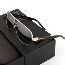 Load image into Gallery viewer, Evove 150mm Oversized Sunglasses Men Polarized Aviation Sun Glasses for Male Driving Brown Black Driving 2020