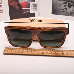 Evove 160mm Oversized Sunglasses Male Polarized Sun Glasses for Men Women Big Large Face Eyewear Flat Top Steampunk Shades