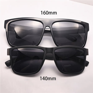 Evove 160mm Oversized Sunglasses Male Polarized Sun Glasses for Men Women Big Large Face Eyewear Flat Top Steampunk Shades