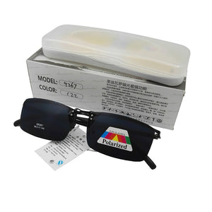Evove Magnetic Sunglasses Male Polarized Glasses Frame with 2 Clips Day Night Driving Optical Myopia Diopter Eyewear