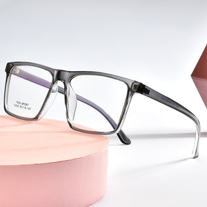 Evove Oversized Eyeglasses Men Women Square TR90 Glasses Frame Man Transparent Eyewear for Prescription Optic Lens