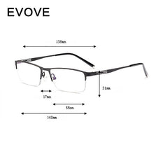 Load image into Gallery viewer, Evove Photochromic Glasses Men Chameleon Sunglasses Male Myopia Diopter semi rimless driving eyeglasses