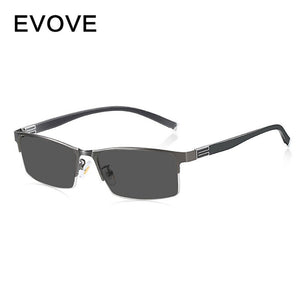 Evove Photochromic Sunglasses Men Myopia Glasses for Driving Transition Chameleon Change to Grey Anti Polar Reflection