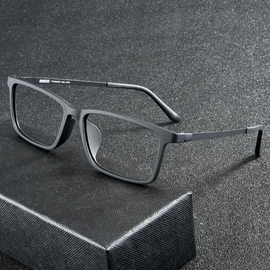Evove Titanium Eyeglasses frame Men Women Matte Black Glasses male spectacles for Prescription reading optic lens