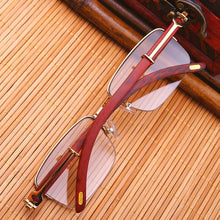 Load image into Gallery viewer, Evove stone Sunglasses Male natural crystal Sun Glasses for Men women Oversized Brown Rectangle Big Large shades UV400
