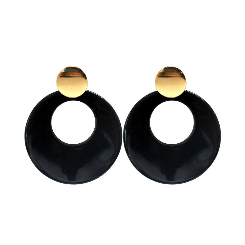 Exaggerated personality geometric acetic acid tide models wild new stud earrings